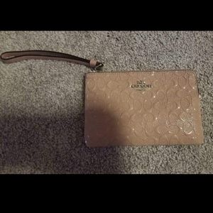 Blush Coach wristlet